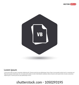 file type icons Hexa White Background icon template