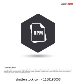 file type icons Hexa White Background icon template - Free vector icon
