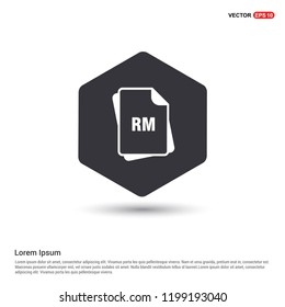 file type icons Hexa White Background icon template - Free vector icon