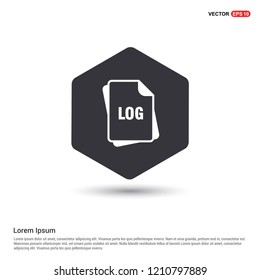 file type icons Hexa White Background icon template - Free vector icon