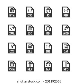 File type icons. Professional vector icons for your website, application and presentation.