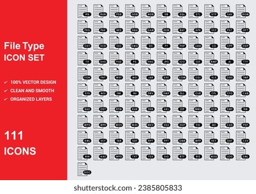 file type pt style Icons with White Background Free Vector