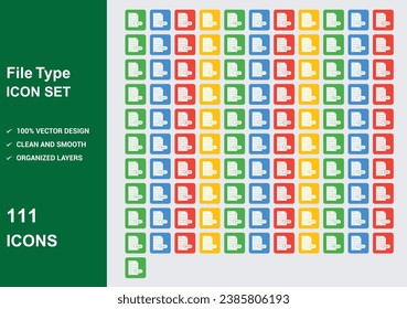 file type pt style Icons with White Background Free Vector