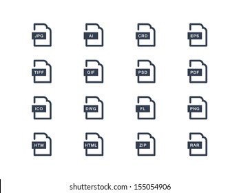 File types. Graphic design
