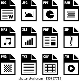 File Types icons