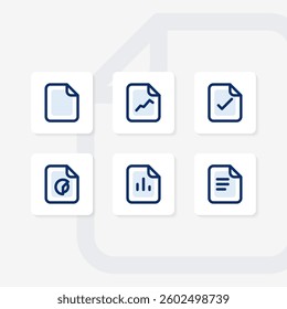 file UI isolated icons set
