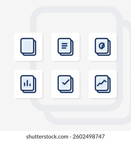 file UI isolated icons set