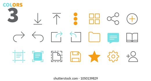 File UI Pixel Perfect Well-crafted Vector Thin Line Icons 48x48 Ready for 24x24 Grid for Web Graphics and Apps with Editable Stroke. Simple Minimal Pictogram Part 1-4