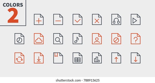File UI Pixel Perfect Well-crafted Vector Thin Line Icons 48x48 Ready for 24x24 Grid for Web Graphics and Apps with Editable Stroke. Simple Minimal Pictogram Part 3-4
