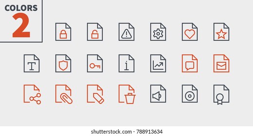 File UI Pixel Perfect Well-crafted Vector Thin Line Icons 48x48 Ready for 24x24 Grid for Web Graphics and Apps with Editable Stroke. Simple Minimal Pictogram Part 4-4