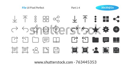 File UI Pixel Perfect Well-crafted Vector Thin Line And Solid Icons 30 2x Grid for Web Graphics and Apps. Simple Minimal Pictogram Part 1-4