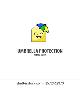 file umbrella logo vector ilustration