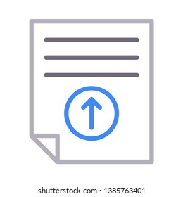 file upload color line icon