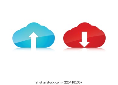 Archivo Cargar y descargar diseño de elementos vectoriales brillantes.