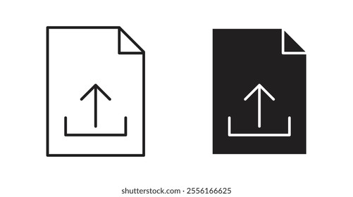 File upload Filled flat icons set for apps and web ui designs.