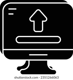  estilo de diseño de iconos de glifo de carga de archivos 