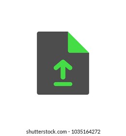 File upload icon. Backup symbol. Vector.
