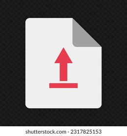 File upload icon. File data upload. Vector.