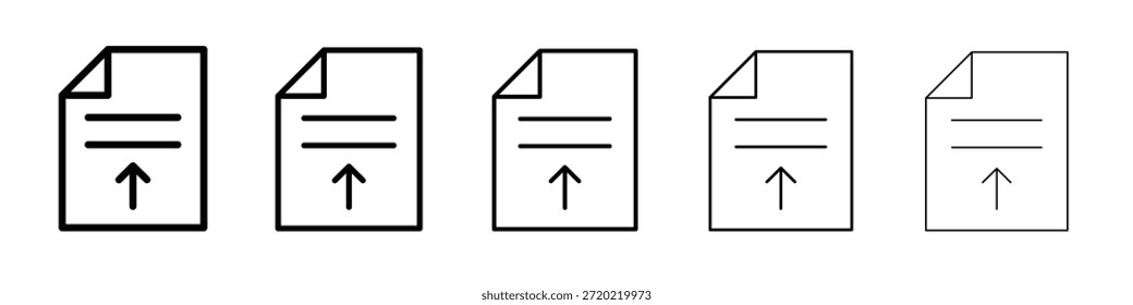 Ícone de upload de arquivo design, logo, app, UI. Ilustração vetorial, EPS