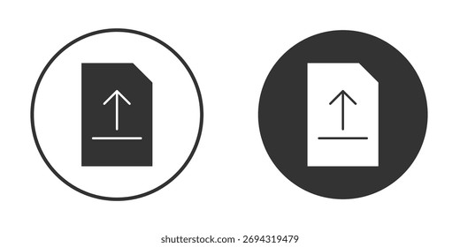 Icono de Cargar de archivos doodle Vectores, Ilustración vectorial