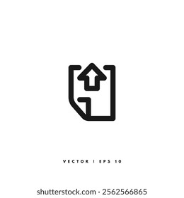 File Upload Icon. Editable Stroke