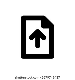 Datei-Upload-Symbol. Gliederungsvektorsymbol. EPS10-Format.