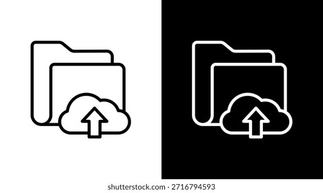 Cargar de archivos con diseño de conjunto de iconos