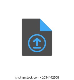 File upload icon. Vector.