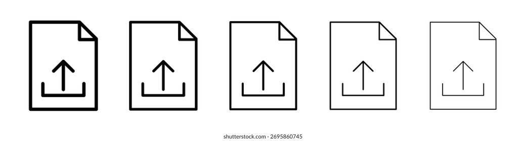 Ícone de carregamento de arquivo Ilustração de arte vetorial