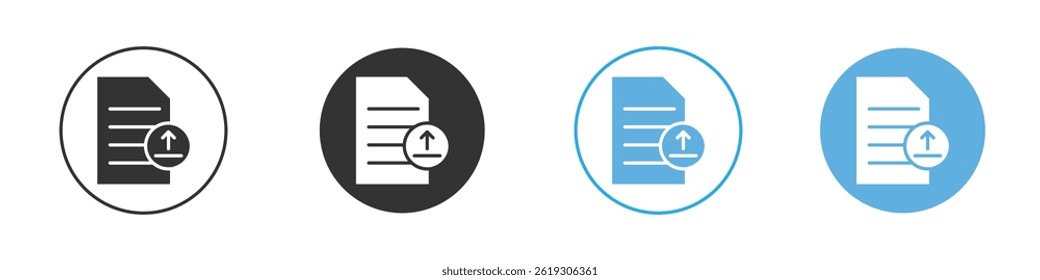 File upload icon Vector Graphic set