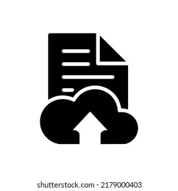 File upload icon vector illustration logo template for many purpose. Isolated on white background.