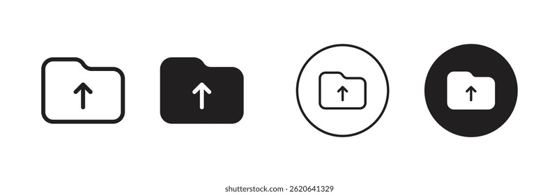 File upload icons with arrows, designed for file transfer, uploading functionality, and user interface systems