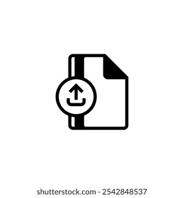 File upload line icon. linear style sign for mobile concept and web design. Outline vector icon.