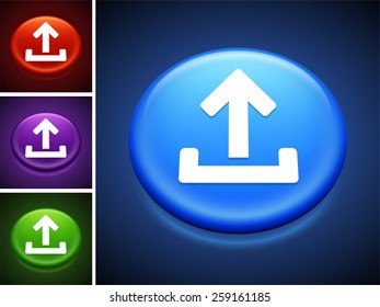 File Upload on Blue Round Button