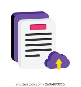 File Uploader Vector style icon. Eps 10 file