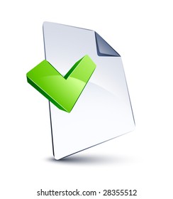 File and V shape