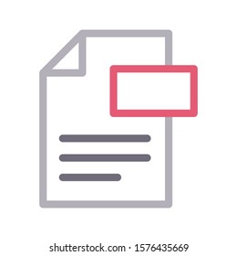 file vector color line  icon 