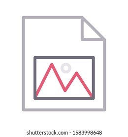 file vector color line icon 