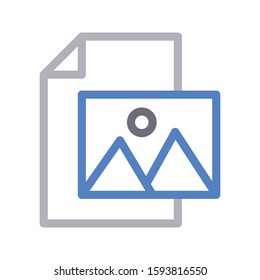 file vector color line icon 