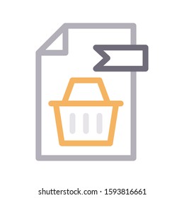 file vector color line icon 