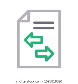 file vector color line icon 