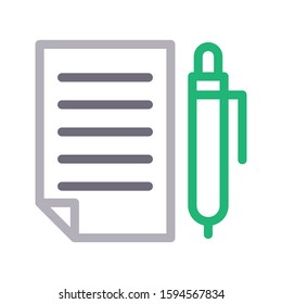 file vector color line icon 