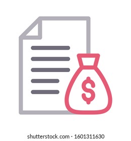 file vector color line icon 