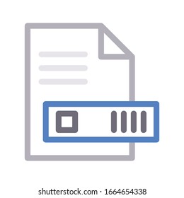 file vector color line icon 
