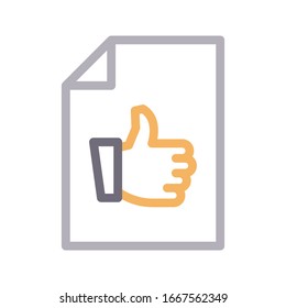 file vector color line icon 