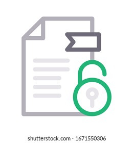 file vector color line icon 
