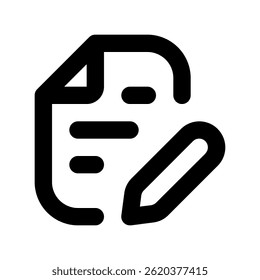 Vetor de Arquivo para Documento Digital e Uso do Office. Ícone de armazenamento de papel comercial para dados e arquivamento. Ícone de Linha