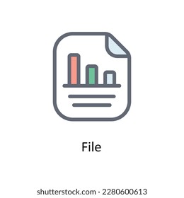 File Vector  Fill outline  Icons. Simple stock illustration stock 