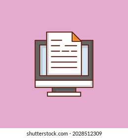 file vector flat color ico