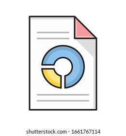 file vector flat color icon 